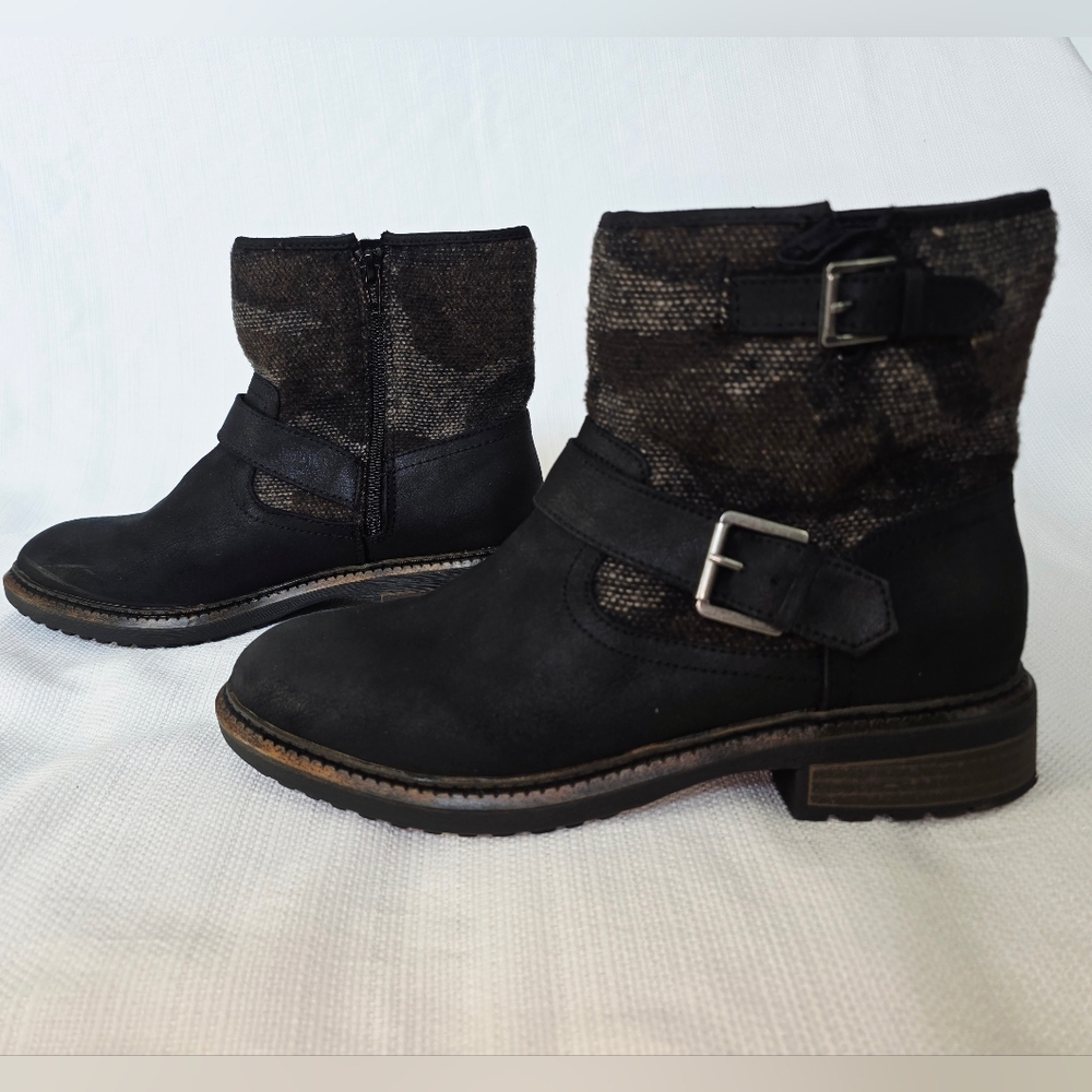 Sonoma Goods for Life, Cecelia Black Wool-Blend Ankle Boots Women’s 9.5